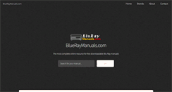 Desktop Screenshot of bluraymanuals.com